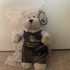 Starbucks Coffee Master Teddy Bear with Black Apron - Singapore